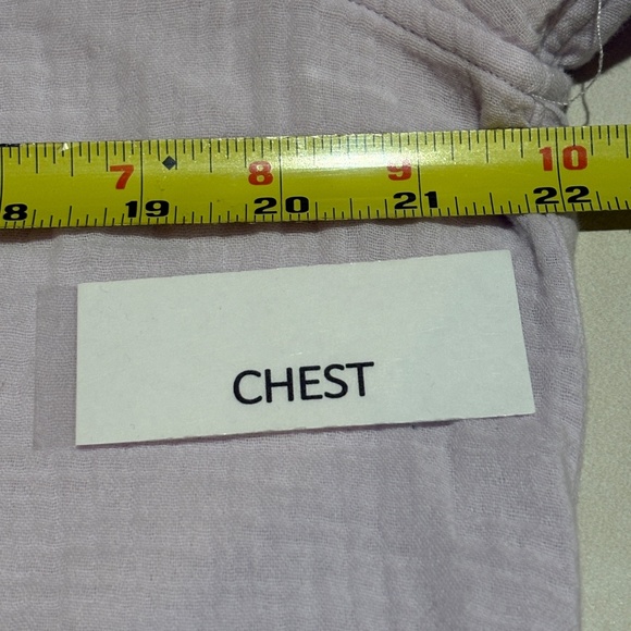 J.Crew Women Cotton Waffle Gauze long Sleeve Button Down Shirt Sz 12 Beach Coast - Picture 7 of 8